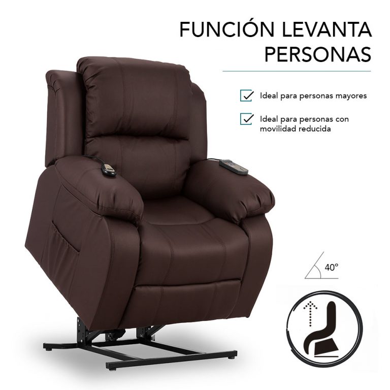 Sillón Relax Eléctrico Levanta Personas Trevi Choco Don Descanso